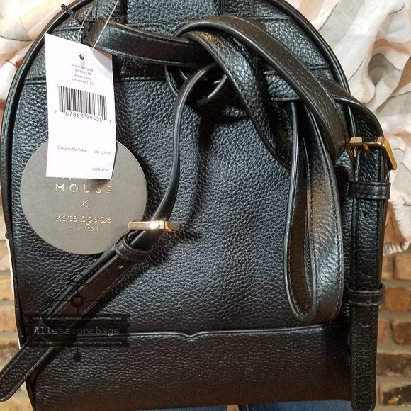 Kate Spade ‘Karina’ Black Leather Backpack - NWOT Kate Spade Karina Medium Backpack Kate Spade New York Karina  main image 4